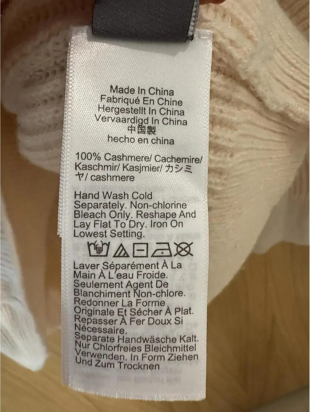 J.Crew Ribbed Cashmere Oversized Sweater Cream XS